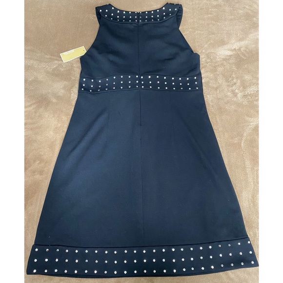 MICHAEL Michael Kors Black Silver Studded Sleeveless Women's Midi Dress NWT - Picture 10 of 14